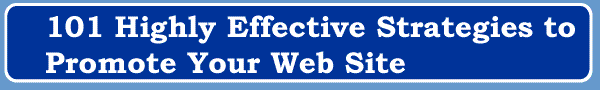 web site promotion strategy  banner